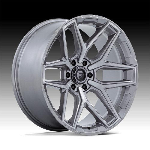 Fuel Flux FC854AX 6-Lug Brushed Platinum Custom Truck Wheels 1